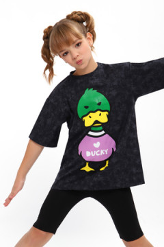 Костюм с велосипедками для девочки "Утка Луи" арт. КД-001-1