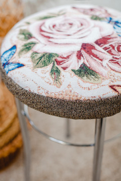 Подушка для мебели Сидушка на табурет круглая