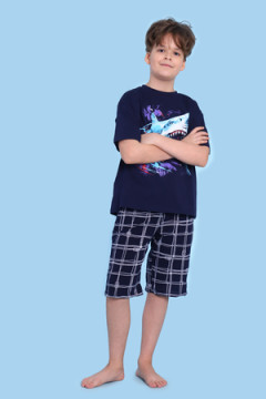 Пижама с шортами арт. ПМ-022-058 Акула