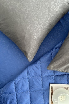 КПБ с одеялом New Style КМ-002 графит-синий