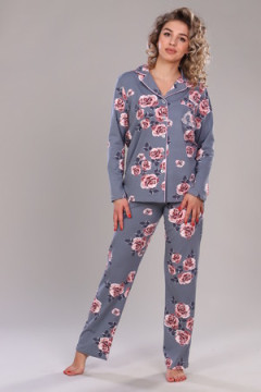 Пижама с брюками ТК 215 роз