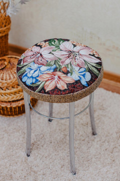 Подушка для мебели Сидушка на табурет круглая