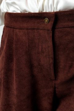 Костюм с брюками вельветовый с жилеткой 399BRN