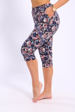 Бриджи с цветочным узором Бр-2