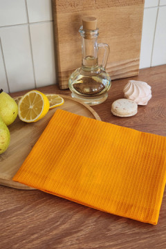 Полотенце вафельн. однотон.  60*45 150г/м2 пакет ТТ