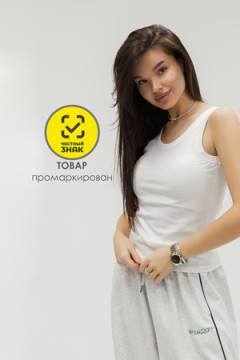 Майка в рубчик