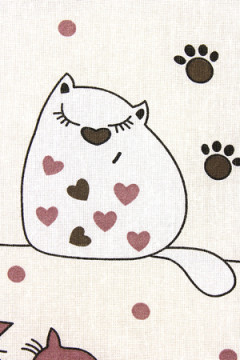 Набор в коляску 2 предмета арт. КОЛ-2П/котик-шоколадный