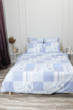 Простыня на резинке бязь 142г/м2 Пэчворк-1