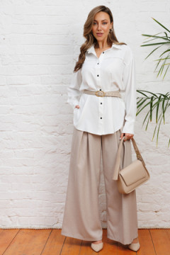 Рубашка классическая офисная с длинным рукавом 56001