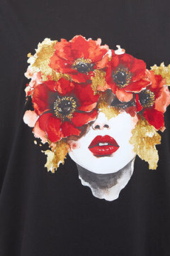 Пижама с брюками Red lips