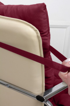 Подушка для мебели со спинкой матрас подушка для кресла, 85х42х5 см на резинке и с завязками