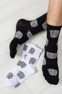 Носки стандарт Драматик кот (набор 2 пары)