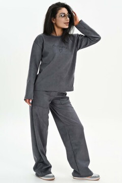 Брюки из мягкой эко замши