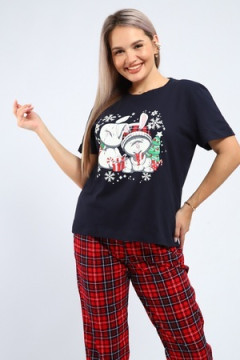 Пижама с брюками 664 Зайки