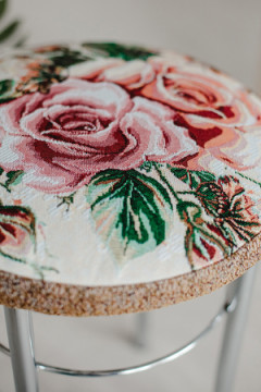 Подушка для мебели Сидушка на табурет круглая