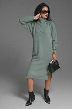 Платье теплое в рубчик