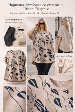 Футболка F8113 Urban Elegance