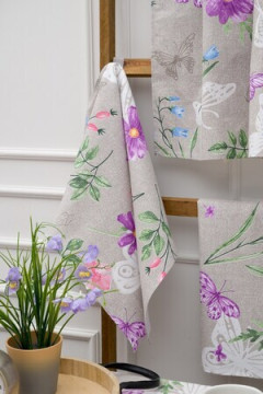 Полотенце кухонное Бабочки и цветы