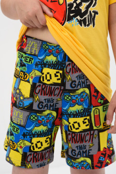 Пижама с шортами Хакер короткий рукав с шортами