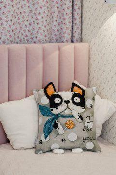 Наволочка декоративная декоративная Бульдог 45*45