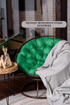 Подушка в подвесное кресло кокон и качели PO 80х80 см, оксфорд, круглая, Bio-Line