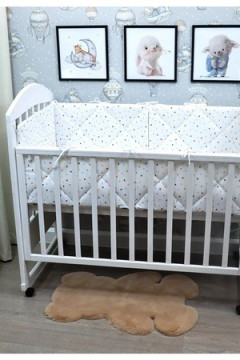 Бортик в кроватку для новорожденных стеганые