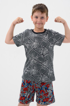 Пижама с шортами Сверхчеловек детская короткий рукав с шортами
