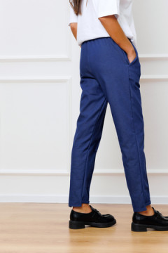 Брюки 344 джинсовые с карманами