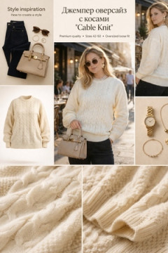 Джемпер Cable Knit арт. 2026