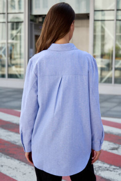 Рубашка оверсайз в полоску хлопковая