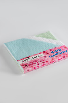 Полотенце кухонное вафельное в подарочной упаковке