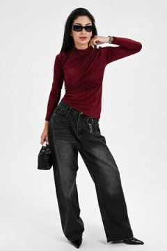 Лонгслив с драпировкой