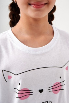 Пижама с брюками Кисонька короткий рукав