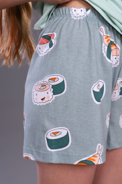 Пижама с шортами Суши-роллы ПД-009-044