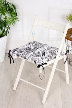 Подушка для мебели Bio-Line квадратная с 4 завязками, 4 точки рогожка