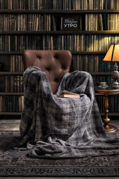 Простыня махровая Английская клетка 150х200