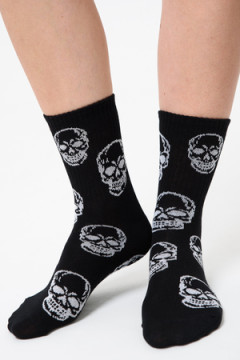 Носки высокие Череп (набор 2 пары)