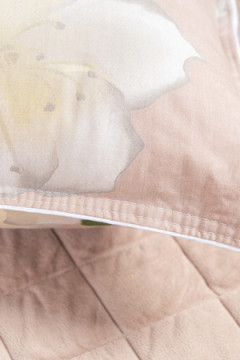 Подушка "Лебяжий пух" поплин леб. пух, атл. кант, отстрочка, лента, сумка(Н)