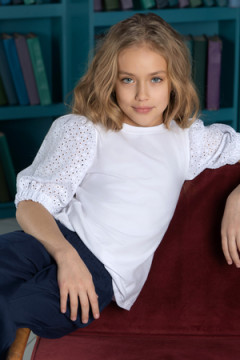 Блузка Ольга короткий рукав