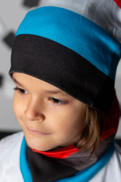 Комплект шапка и шарф Полоса 4