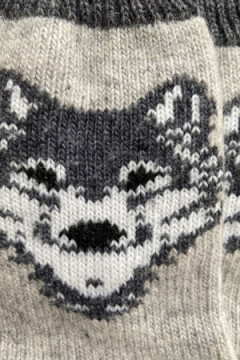 Носки шерстяные Волк