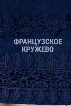 Блузка с кружевом льняная