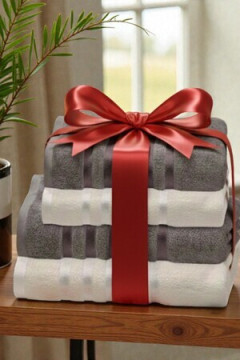 Набор махровых полотенец Tampere 480 гр 100% хлопок  Tilkku Takki, TT-06/4-T-крем/беж