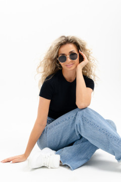 14410 футболка женская укороченная