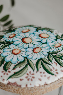 Подушка для мебели Сидушка на табурет круглая