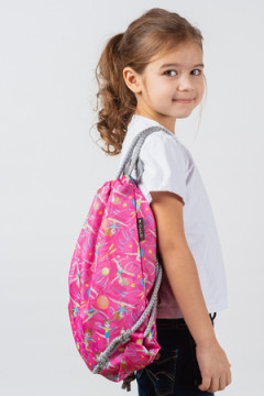 Мешок для обуви Гимнастки розовый фон