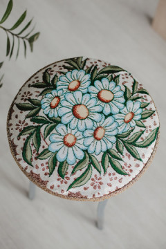 Подушка для мебели Сидушка на табурет круглая