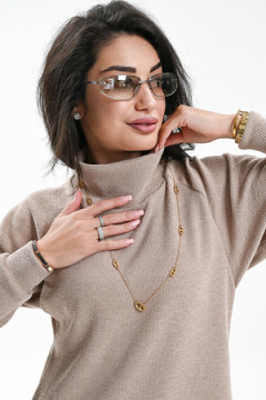 Платье теплое в рубчик