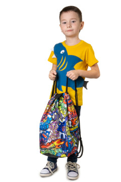 Мешок для обуви объемный Монстры