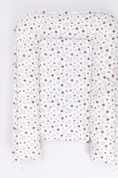 Кокон-гнездышко арт. КОГЗ-01/белый-мишка-синий